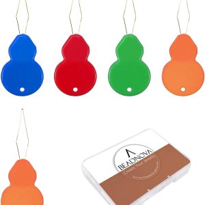 BEADNOVA Herramienta de enhebrador de agujas de bordar, 5 piezas de lazo de alambre de plástico, máquina de coser para coser a mano, punto de cruz, BEADNOVA Herramienta de enhebrador de agujas de bordar, 5 piezas de lazo de alambre de plástico, máquina de coser para coser a mano, punto de cruz,