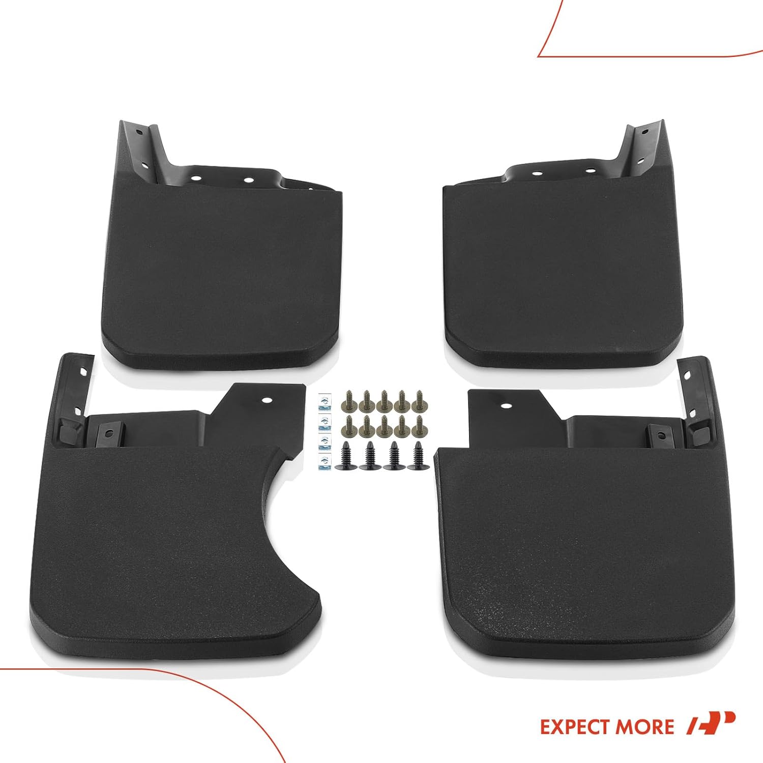 A-Premium Juego de 4 protectores contra salpicaduras con kit de herramientas compatibles con Jeep Gladiator, WillysSport, 2023 2024, camioneta de