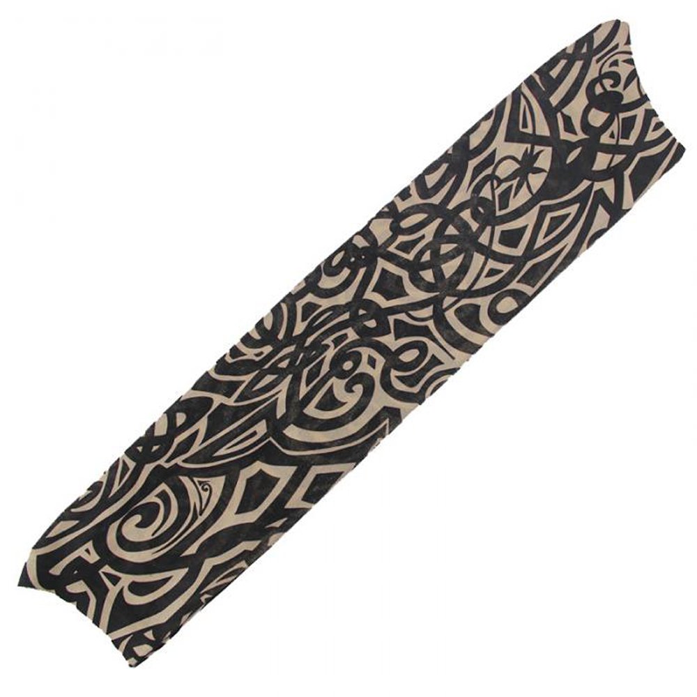6 unids nuevo nylon elástico falso tatuaje temporal manga diseños cuerpo brazo medias tatoo para hombres hombres mujeres