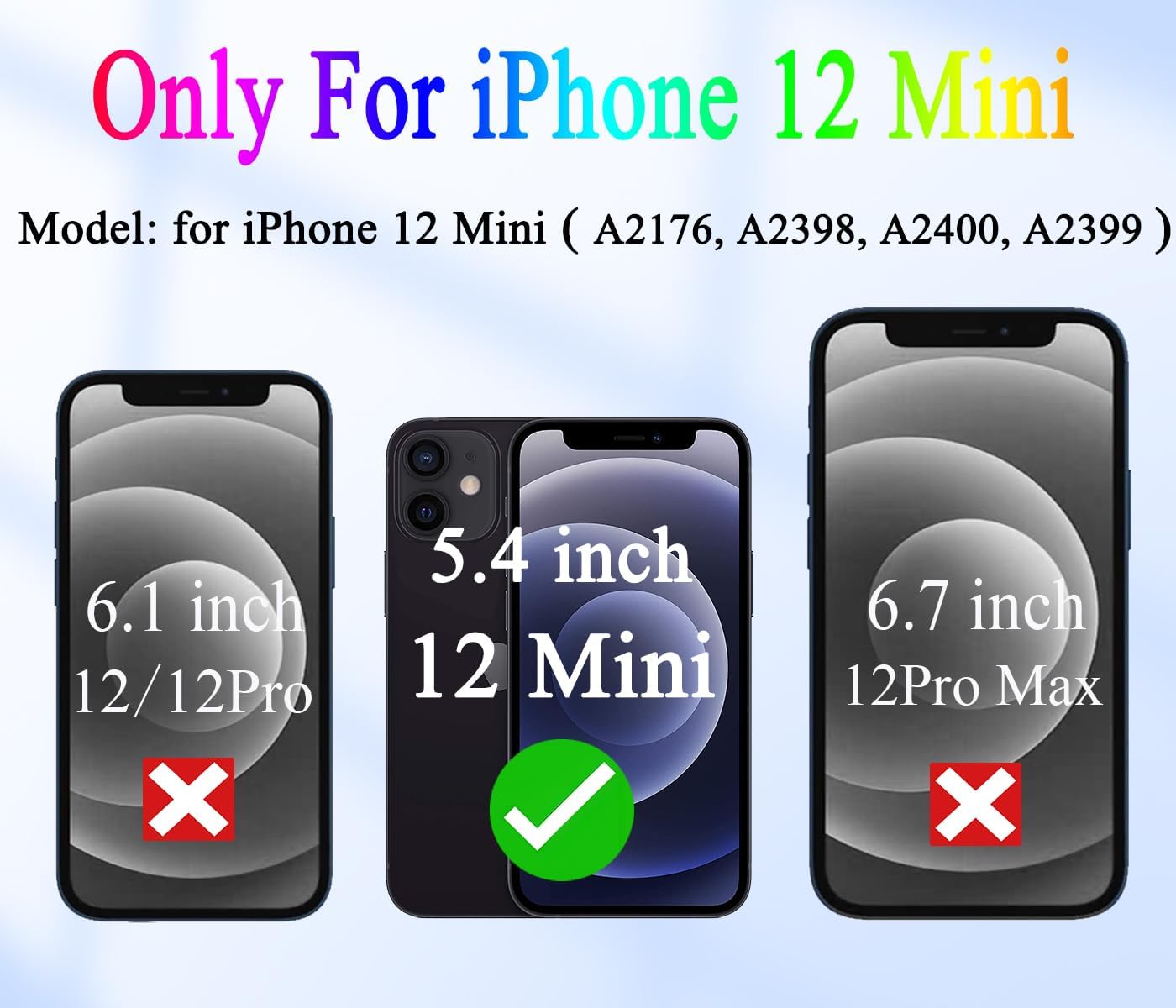 Reemplazo de pantalla para iPhone 12 Mini, pantalla Full HD de 5.4 pulgadas y ensamblaje de digitalizador táctil, pantalla FHD digitalizador de