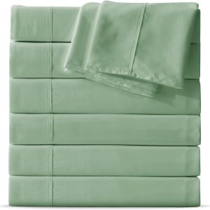 Maple&Stone Paquete de 6 sábanas encimeras tamaño individual, suave y transpirable de alta calidad, tela de microfibra cepillada, no se encoge y no Maple&Stone Paquete de 6 sábanas encimeras tamaño individual, suave y transpirable de alta calidad, tela de microfibra cepillada, no se encoge y no