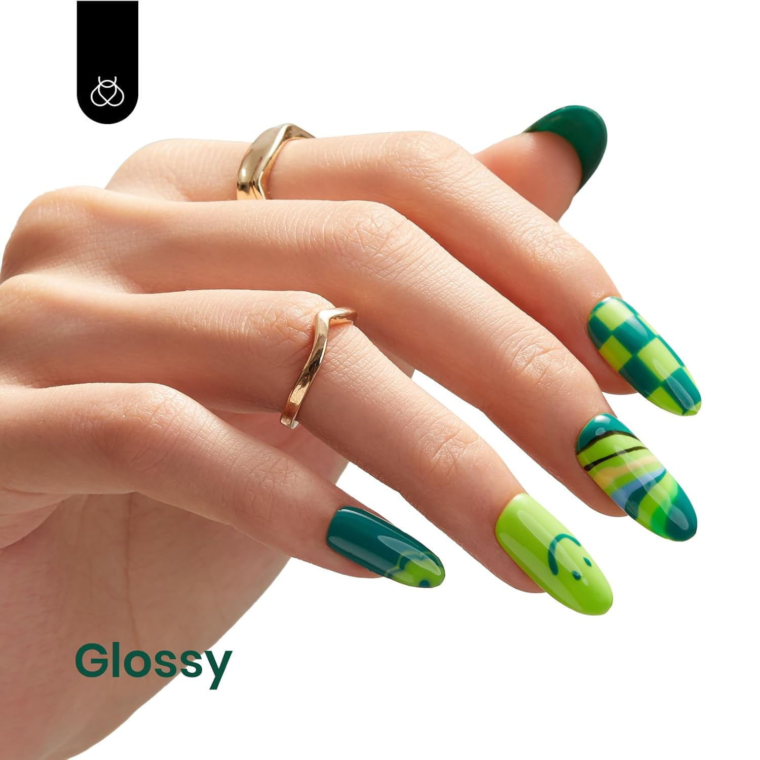 Beetles – Esmalte de uñas en gel, 1 unidad de 0.5 onzas fluidas (15ml), esmalte de uñas en gel de color verde esmeralda, con lámpara LED, arte de