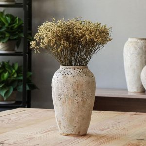Jarrón de cerámica, florero alto de granja, cerámica rústica para decoración del hogar, estilo bohemio nórdico minimalista para sala de estar, Jarrón de cerámica, florero alto de granja, cerámica rústica para decoración del hogar, estilo bohemio nórdico minimalista para sala de estar,