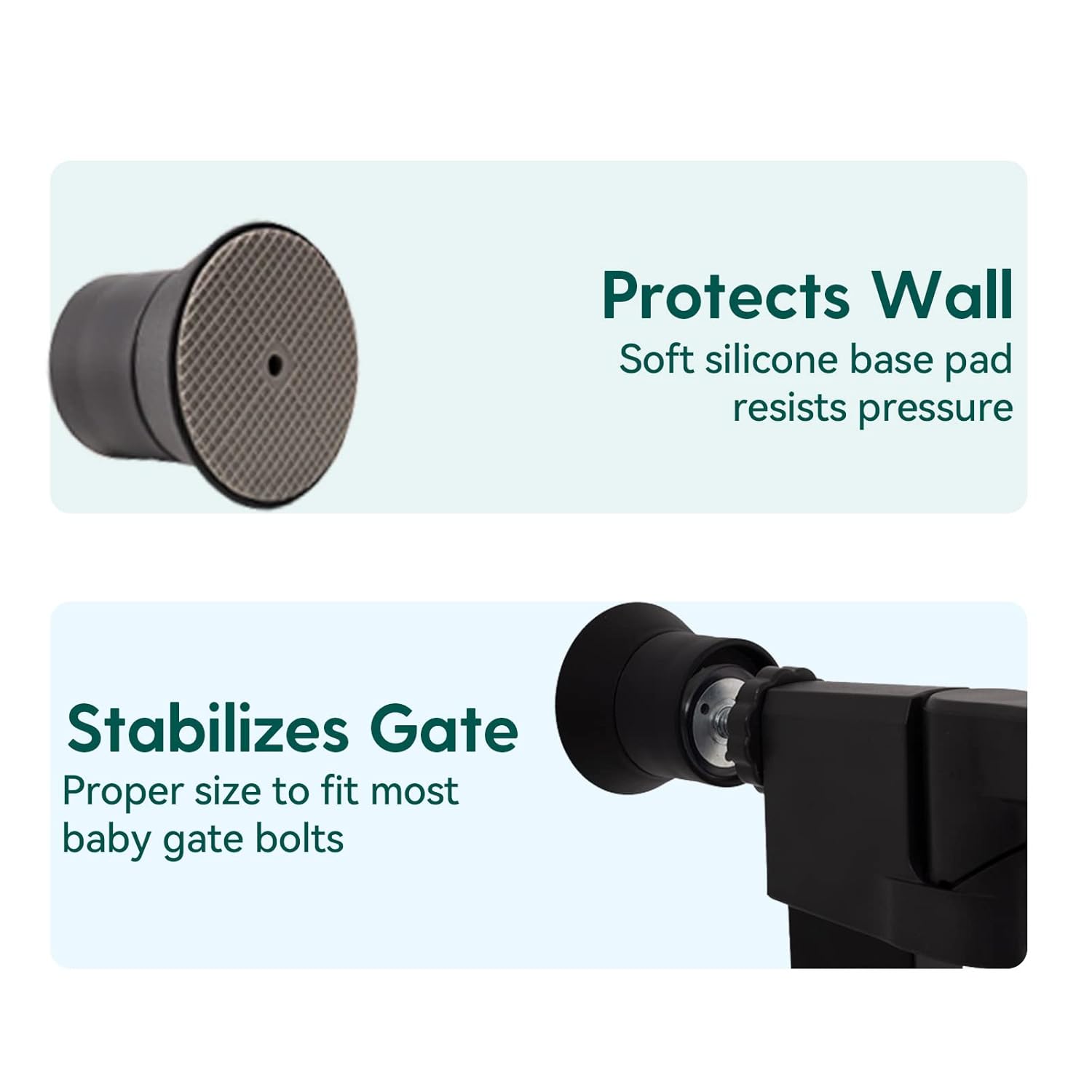 Babelio Protector de pared extensor de puerta para bebé, extiende puertas de seguridad para mascotas y perros, paquete de 4 puertas montadas a