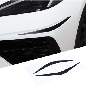 Protector de parachoques de esquina delantera de automóvil, adhesivo anticolisión compatible con Chevrolet Corvette C8 2020-2023, calcomanía de Protector de parachoques de esquina delantera de automóvil, adhesivo anticolisión compatible con Chevrolet Corvette C8 2020-2023, calcomanía de
