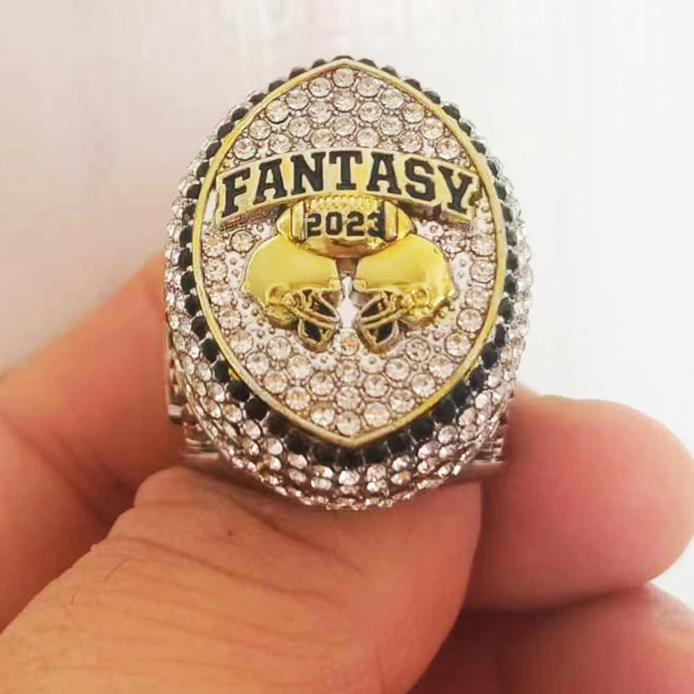 Fantasy Football Trophy – Trofeo réplica de acero inoxidable de 4 pulgadas hecho para campeones de fútbol de fantasía