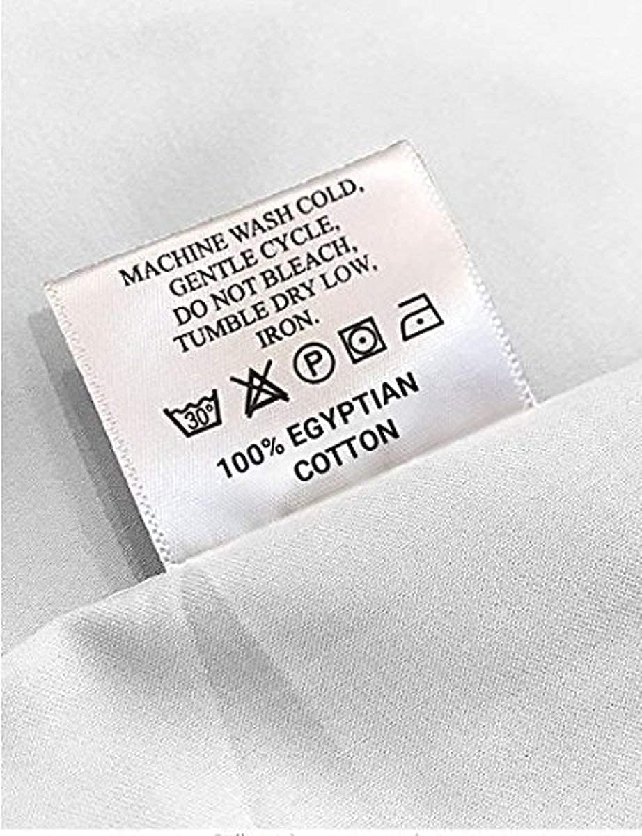 whitecottonworld Juego de 2 fundas de almohada cuadradas europeas de 26 x 26 pulgadas, 600 hilos, tejido satinado de algodón egipcio puro, con