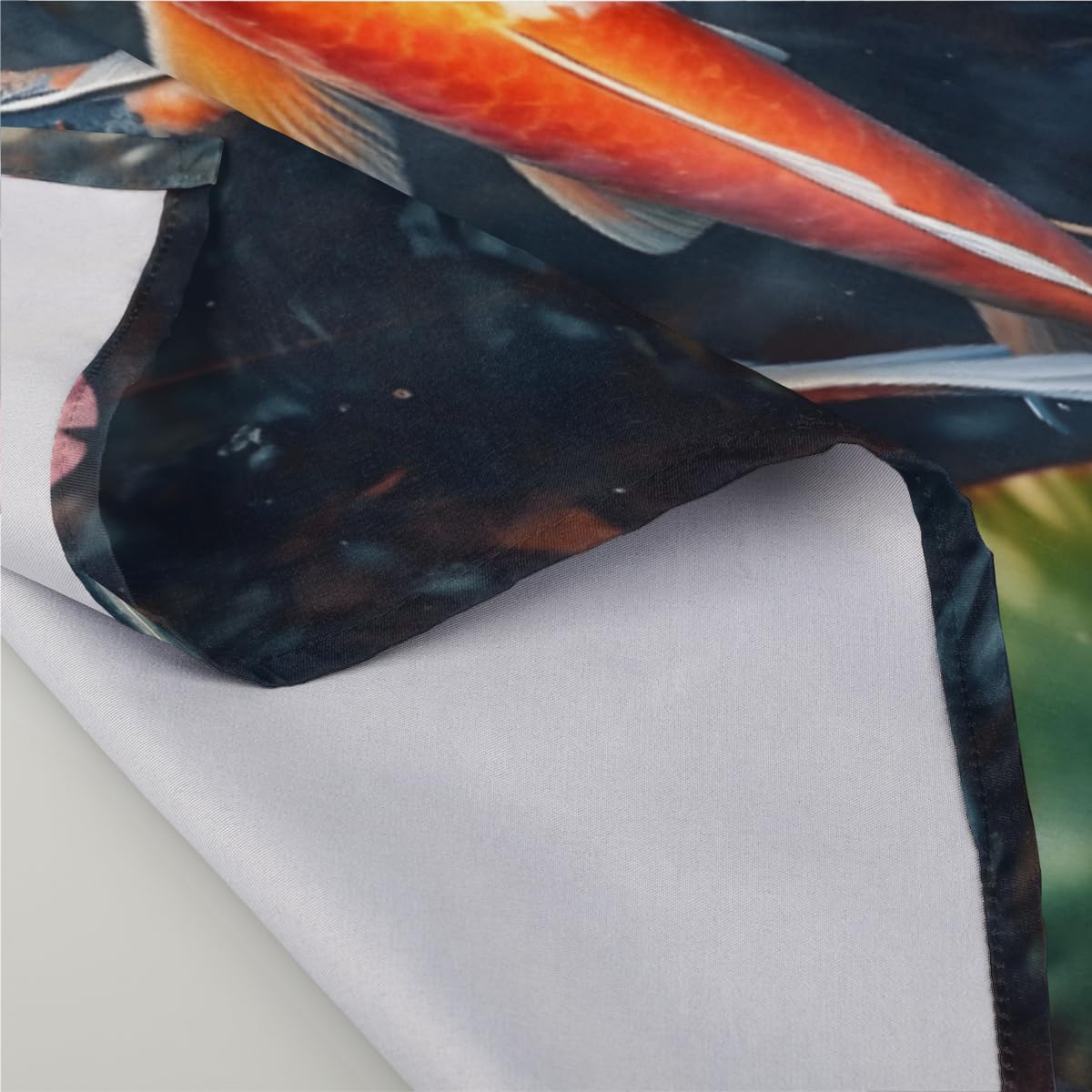 Cloth Napkins Set of 6 Japanese Koi Fish 20×20 Inch Cloth Napkins Traditional Fish Washable Reusable Kitchen Dinner Napkins Table Decor for Wedding,