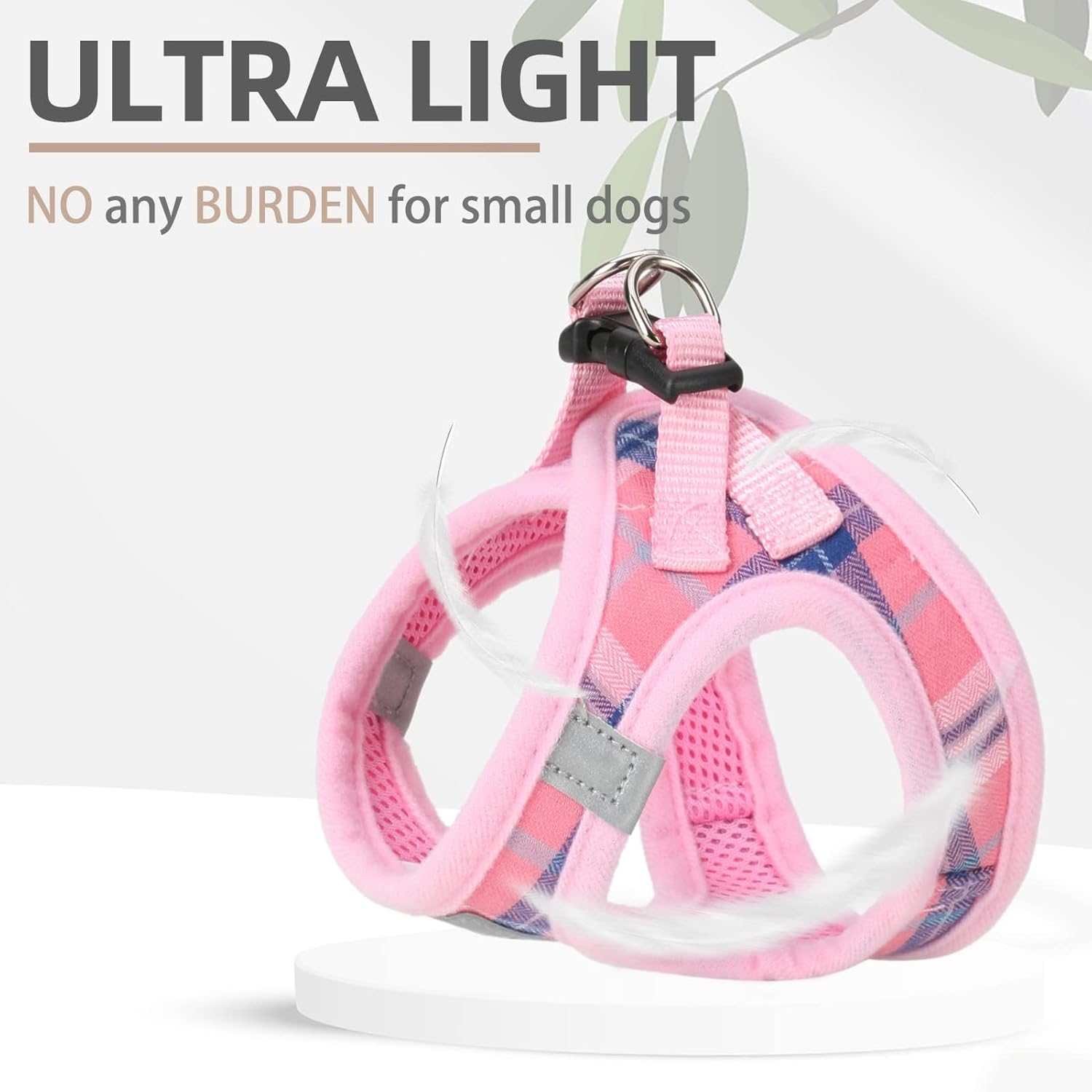 PUPTECK – Arnés y correa ajustable, sin tirones, para perro pequeño y mediano, cachorros y gatos, adiestramiento y paseo al aire libre, chaleco