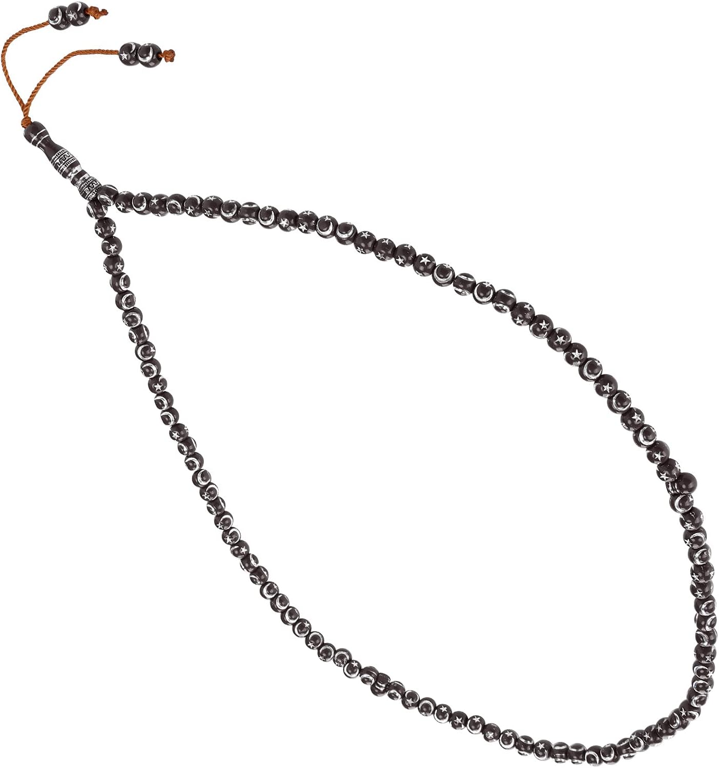 Hztyyier Rosario musulmán Perlas Suministros Herramientas Artículos Pulseras Articulo Oración Islámica Resina Religiosa 99 Granos Cuentas Budistas