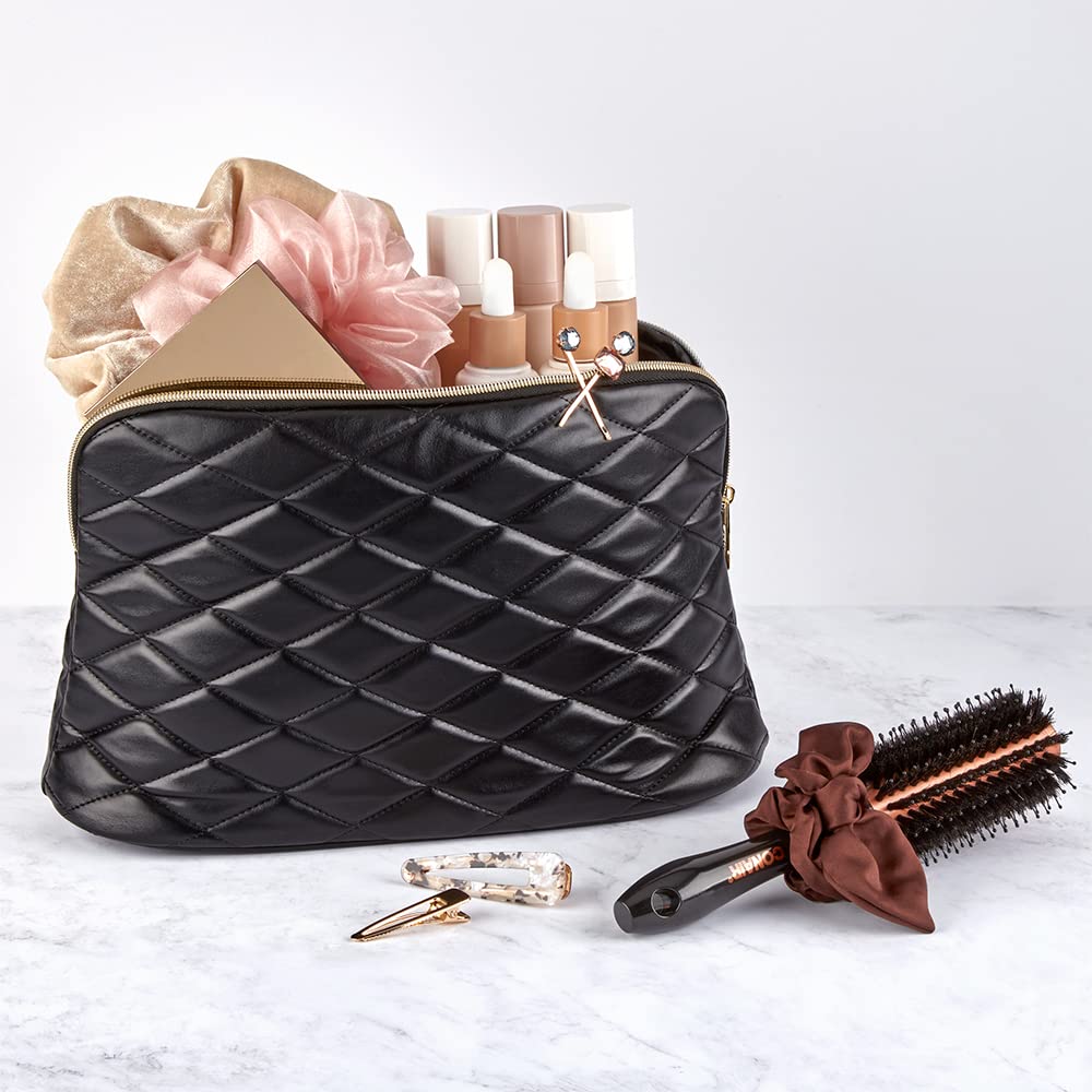 Conair Bolsa de maquillaje, bolsa de cosméticos, ideal para brochas de maquillaje o cosméticos, tamaño perfecto para bolsa de mano o de mano, forma