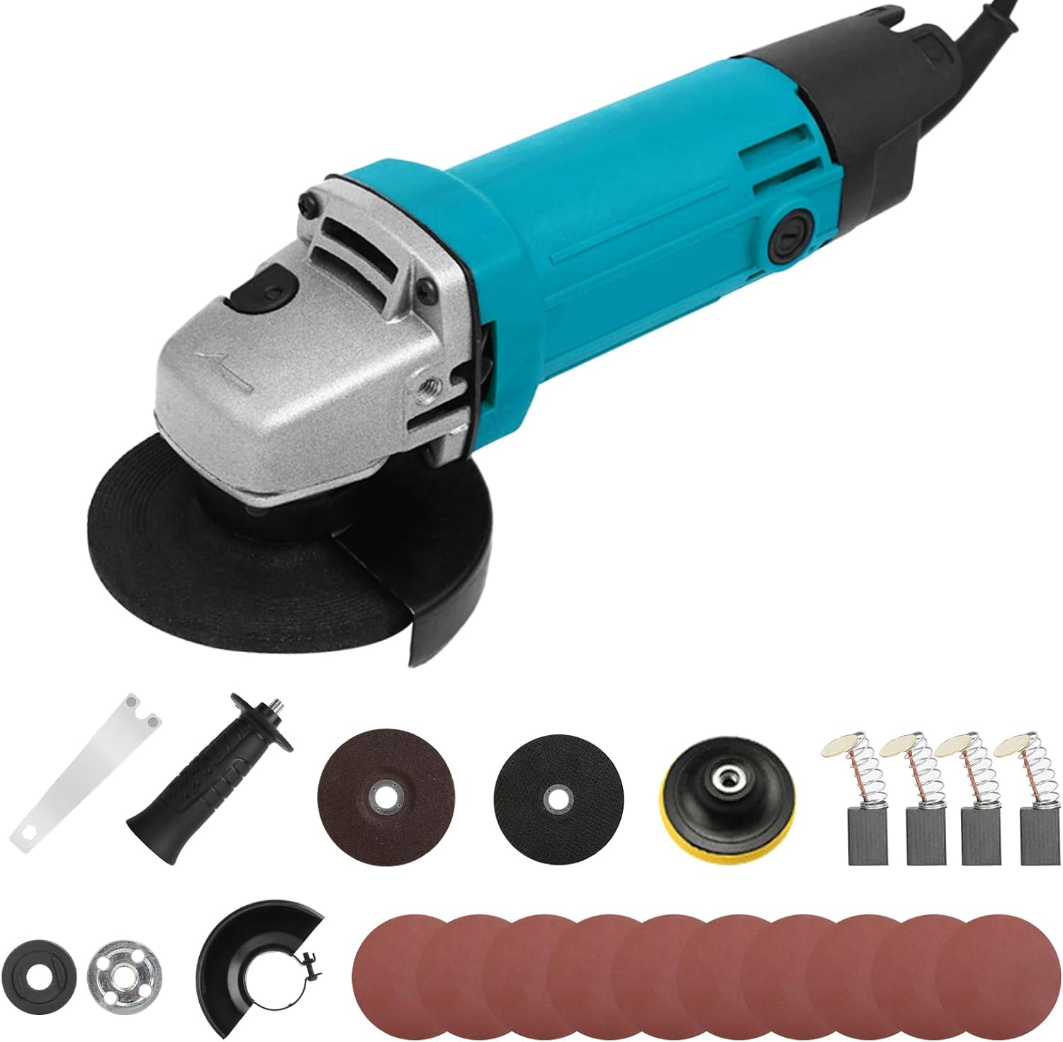 Amoladora angular, herramientas eléctricas de 3.937 in y 11000 rpm, operación con una sola mano, cortador de metal de alta potencia, amoladora