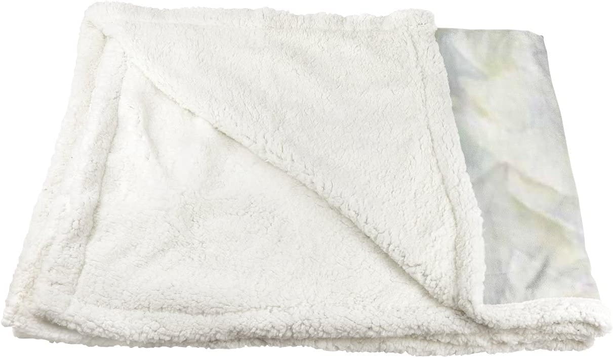 ZHIMI – Manta de 50 x 60 pulgadas, suave, personalizada, vintage, acuarela, blanco, gardenia, de vellón, sofá, alfombra, manta cálida para hombres,