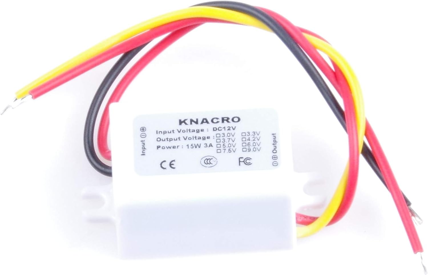 DC 6V 9V 12V 6-22V Paso abajo a DC 3V3A 3V 3A 9W impermeable DC Buck Convertidor Regulador de voltaje 6-22V a 3V 3A Fuente de alimentación de salida