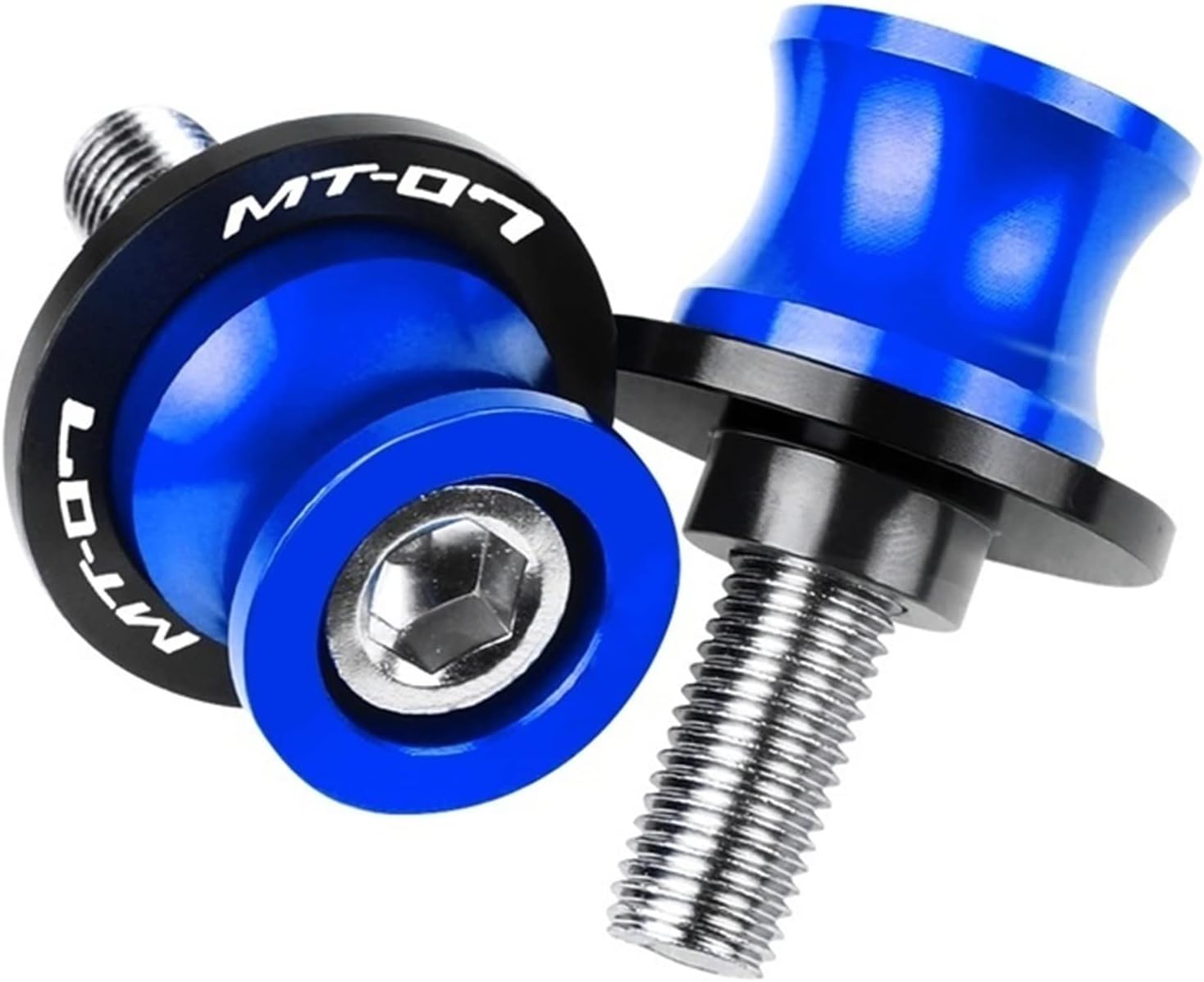 OBONG Motorcycle 6MM Stand Screws for Yamaha MT07 MT-07 Tracer 2016-2020 Tracer CNC Aluminum Swingarm Slider Spools (Color  6MM Blue)