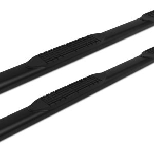 Raptor Series Estribos escalones de 5 pulgadas de aluminio negro de estilo ovalado para Silverado Sierra 1500 2019-2024 y 20-24 2500 3500 HD Crew Cab Raptor Series Estribos escalones de 5 pulgadas de aluminio negro de estilo ovalado para Silverado Sierra 1500 2019-2024 y 20-24 2500 3500 HD Crew Cab