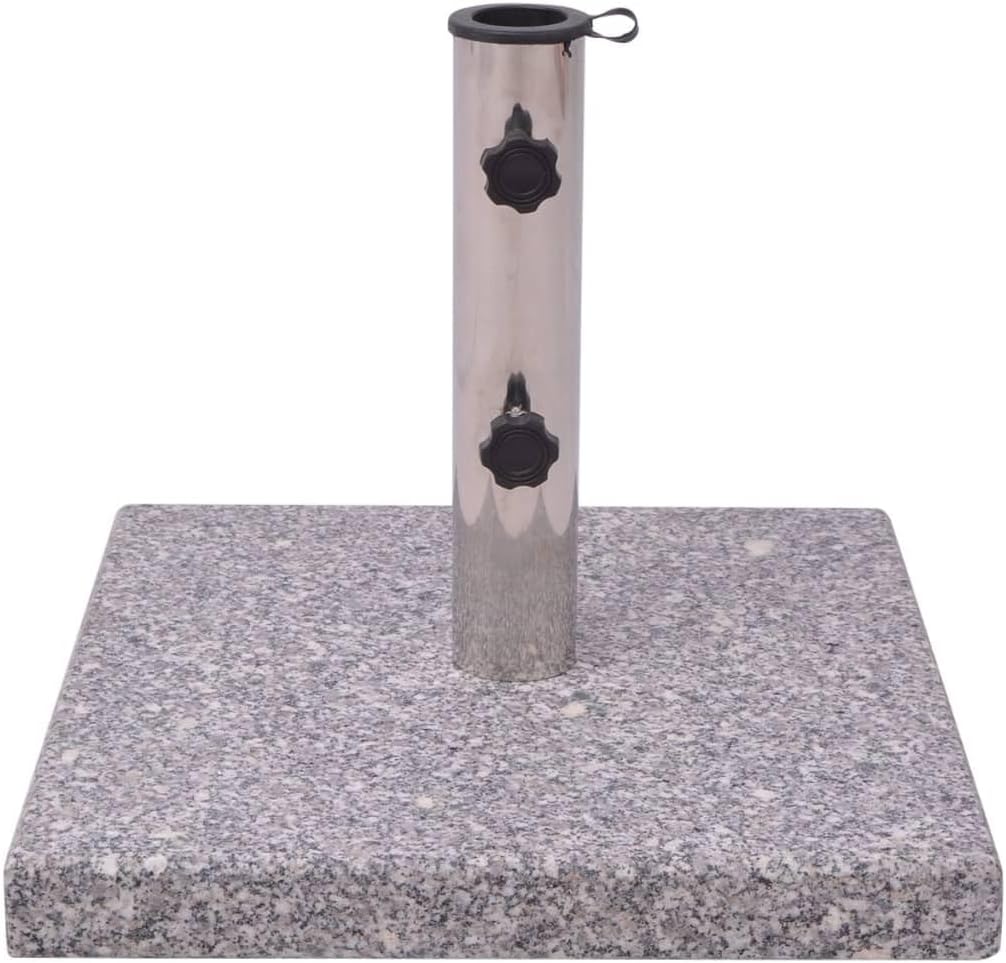 vidaXL Base cuadrada para sombrilla de 15.7 x 15.7 pulgadas, soporte para sombrilla de playa y jardín