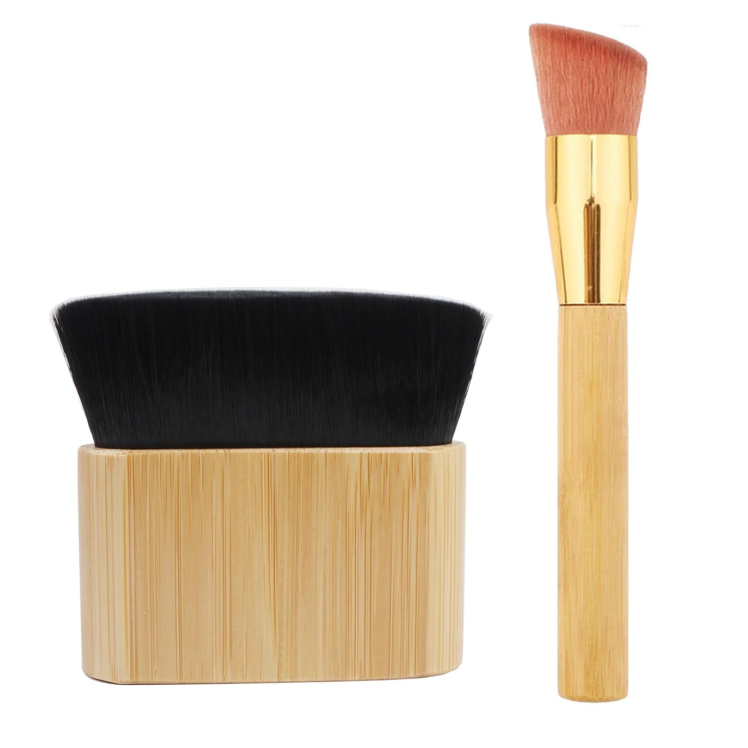 Fancylovesotio Brocha de maquillaje corporal, aplicador de protector solar para niños, cepillo de base Kabuki, cepillo autobronceador para cuerpo,