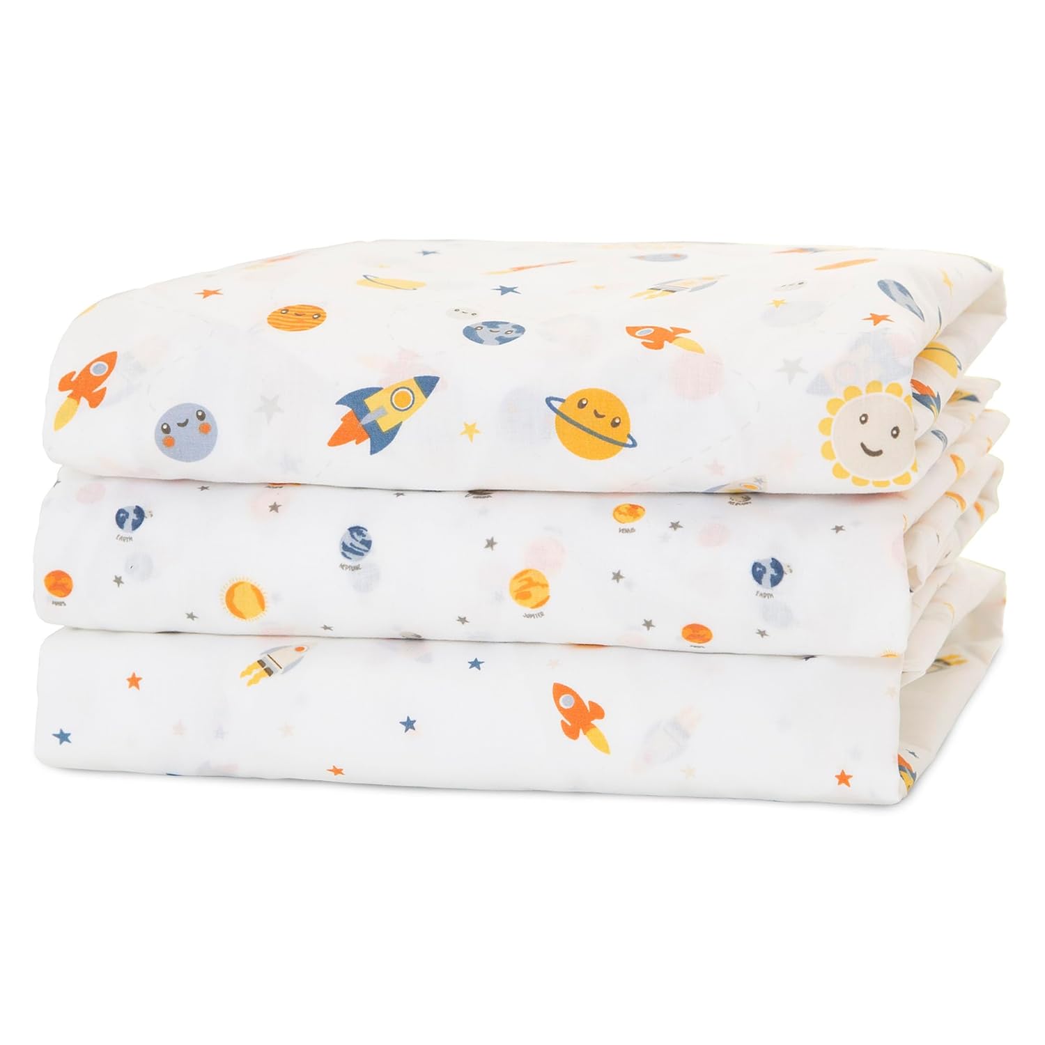 Delta Children Sábanas bajeras para cuna para niñas y niños, sábana para cuna estándar para colchón de cuna y de niño pequeño, 28 x 52 pulgadas
