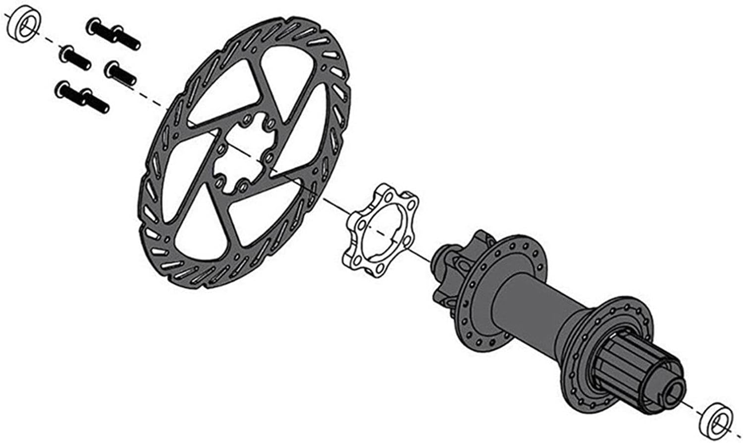 Kit de adaptador de conversión de cubo de impulso de bicicleta, adaptador de cubo de impulso de bicicleta, freno de disco, conversión de cubo de