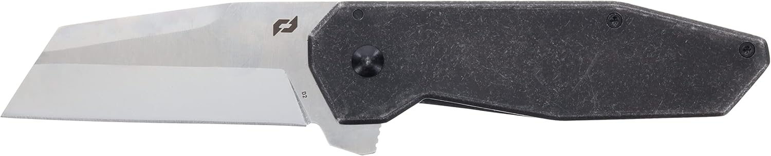 Schrade Carpeta Slyte clase beta 7.5 pulgadas con hoja de acero D2 de 3 pulgadas con mango de acero inoxidable para EDC