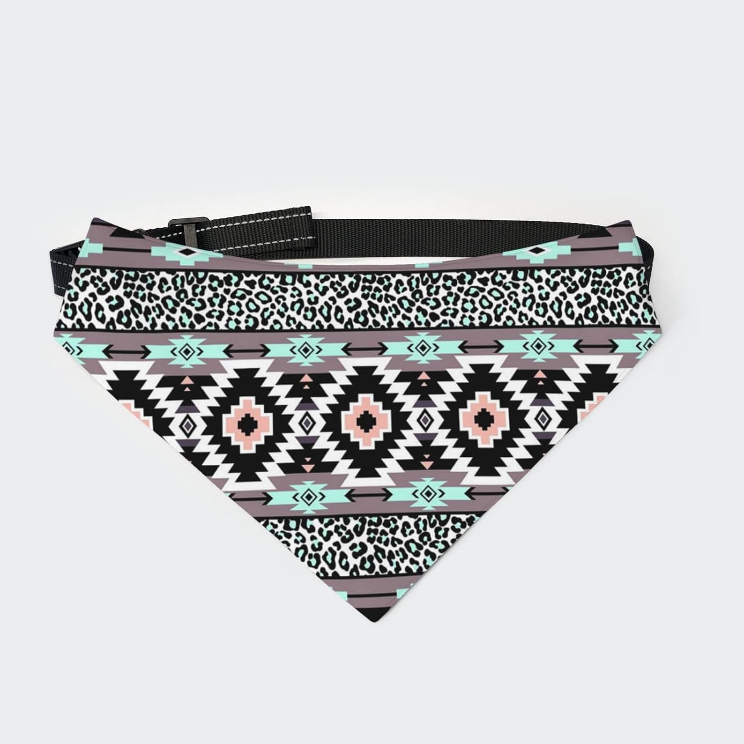Pañuelos para perros con hebilla ajustable para mascotas, diseño de nativos americanos, bufanda triangular lavable, tres tamaños