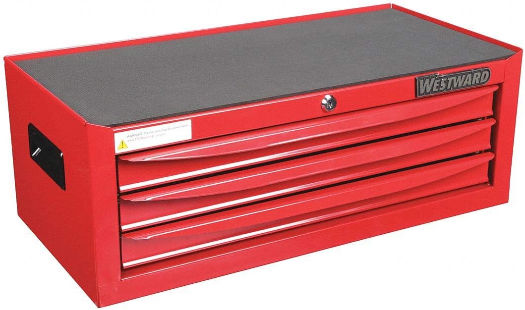 Westward Red Light Duty Intermedio Cofre, 9-58″ H X 26-38″ W X 12-12″ D, Número de cajones 3-1 cada uno