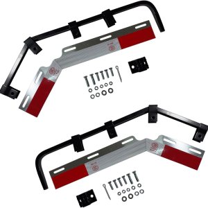 Par de barras angulares para barra de barro, soporte en ángulo de 28 pulgadas con kit de montaje para remolque resistente, brazo cuadrado de acero Par de barras angulares para barra de barro, soporte en ángulo de 28 pulgadas con kit de montaje para remolque resistente, brazo cuadrado de acero