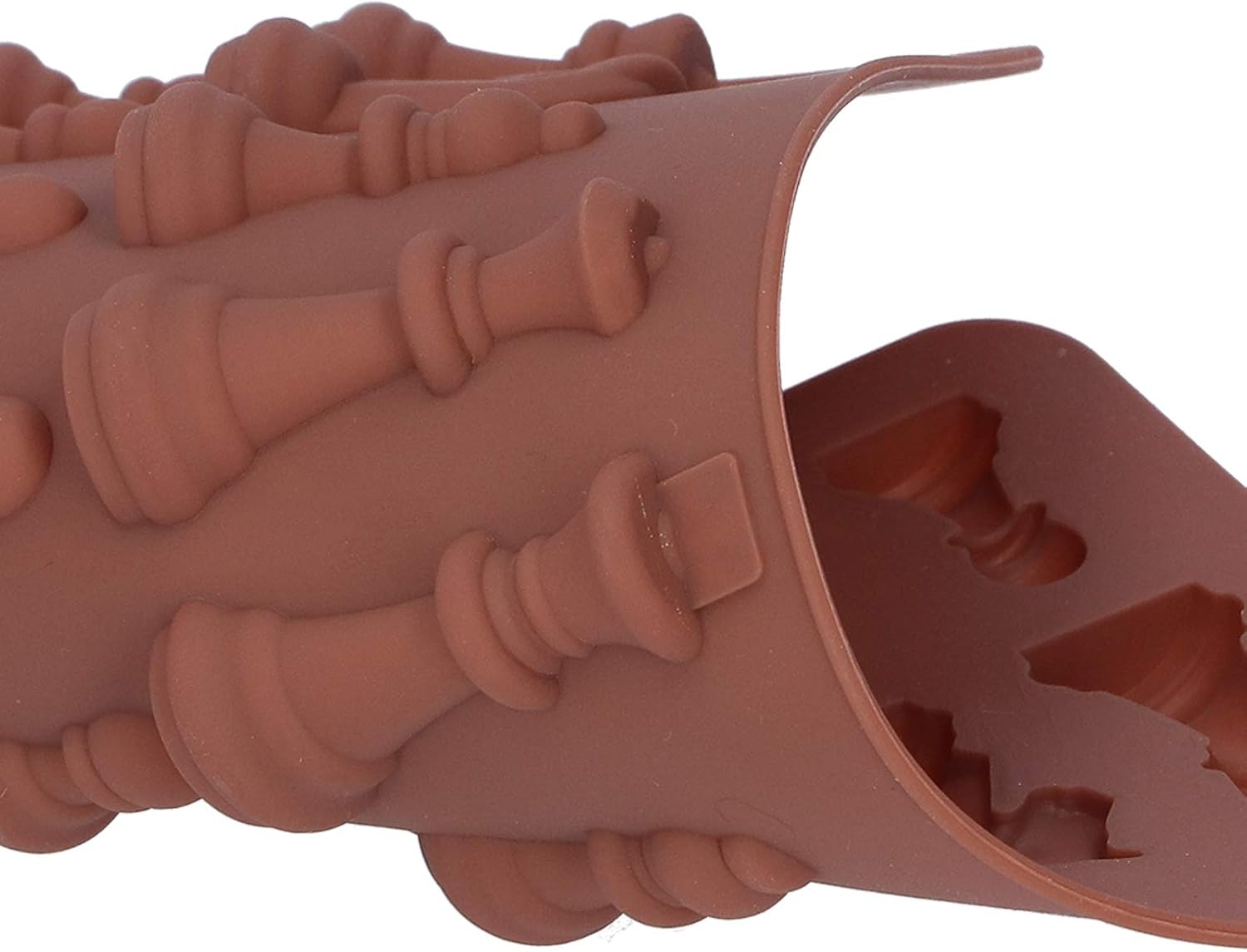 Molde de silicona para chocolate, molde de ajedrez con forma de fondant, molde de cubitos de hielo para bricolaje, dulces, pasteles, velas,