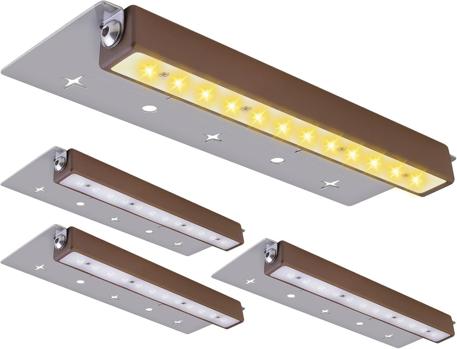 Iluminación LED clásica de 7 pulgadas, luces de pared, iluminación de paisaje, luces de paisaje de bajo voltaje de 12-36 V, luz dorada suave de 2400