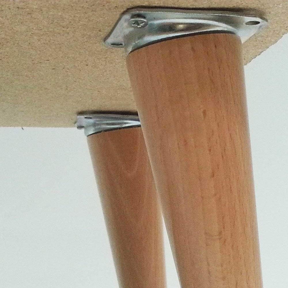Placas de montaje de patas, placas de fijación de patas de muebles con pernos de suspensión M8, kit de reparación de tornillos para sofá o silla,