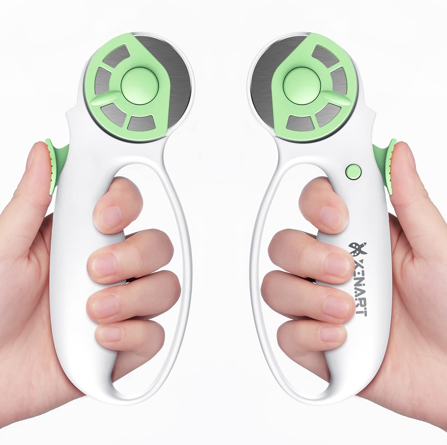 XINART Cortador giratorio de 1.77 pulgadas para bloqueo de seguridad de tela, ergonómico, clásico, cómodo, de tela, cortador giratorio pequeño para