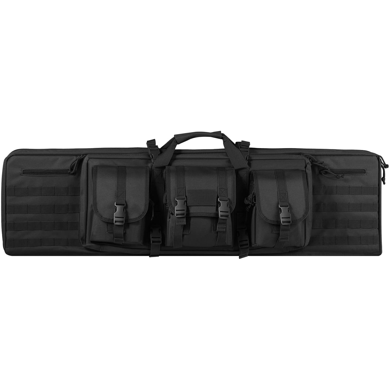 VEVOR Bolsa para rifles, bolsa táctica doble larga para pistola de 36 pulgadas, funda suave para rifle con cremallera con bloqueo, asa portátil y