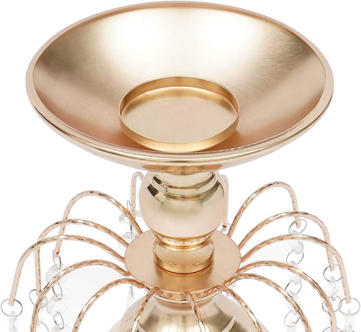 10 piezas de 17.7 pulgadas de altura versátil de metal para centros de mesa de boda, jarrón y portavelas de pilar, soporte de arreglo floral de