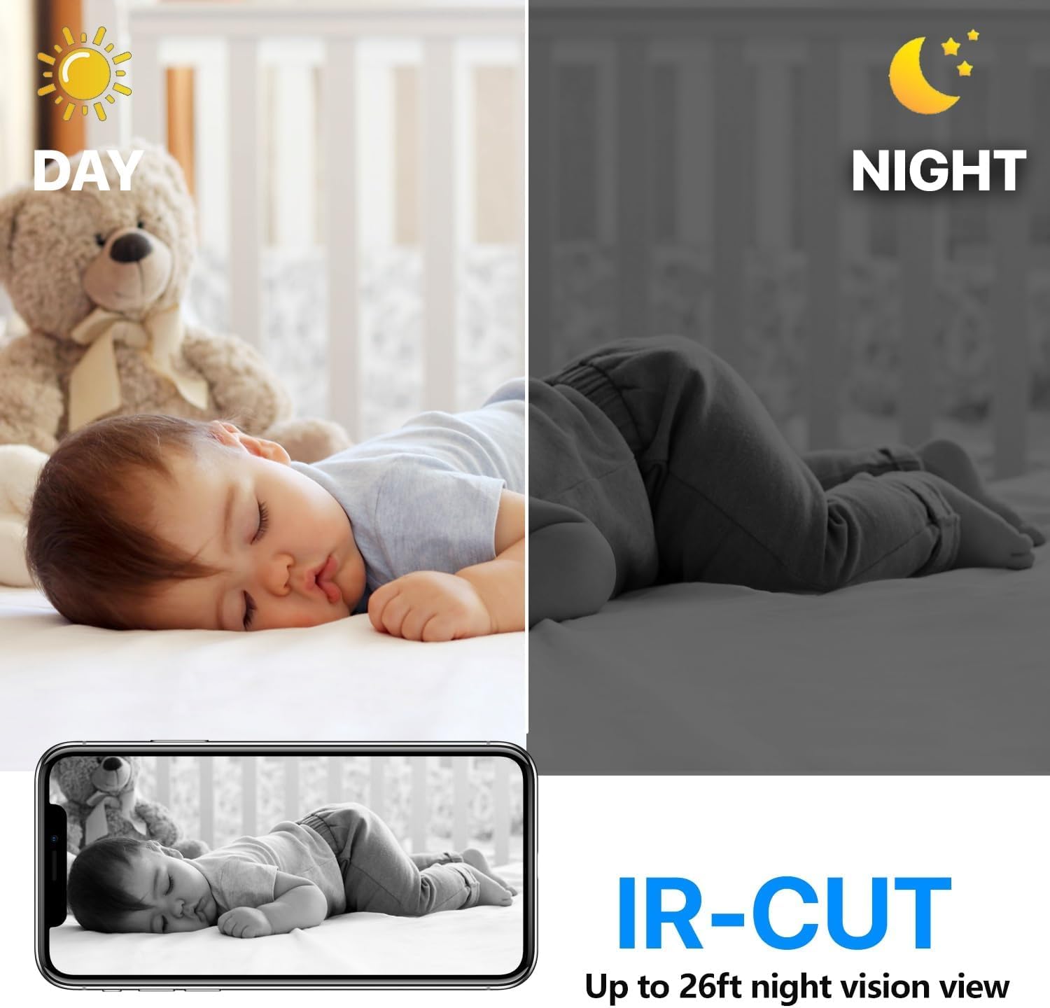 32G gratis cámara WiFi inalámbrica más pequeña, mini cámara espía HD1080P, cámara pequeña para monitor de bebé, cámara de niñera con visión