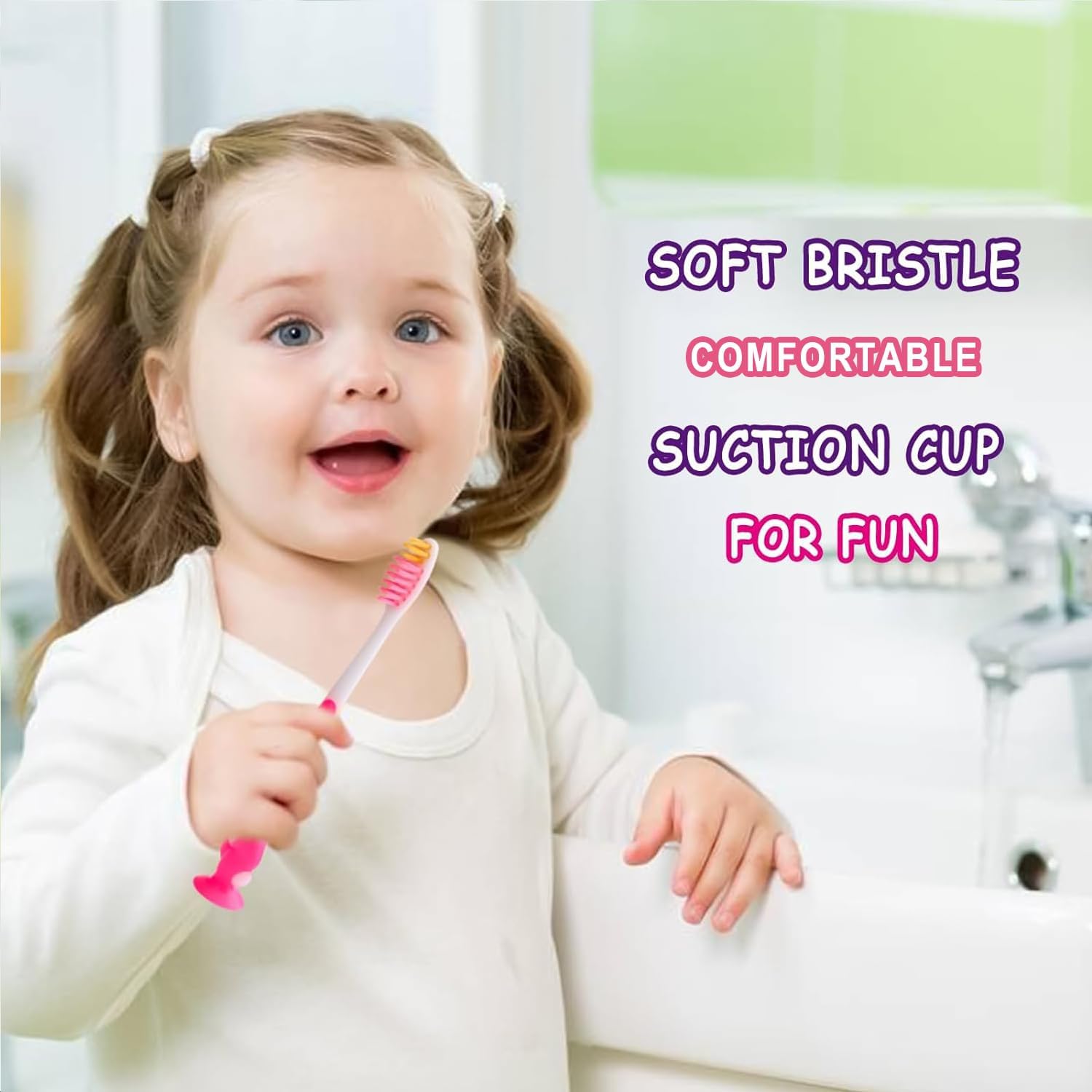 Cepillo de dientes manual para niños y niñas, 50 piezas, envueltos individualmente, juego de cepillos de dientes para niños a partir de 2 años,