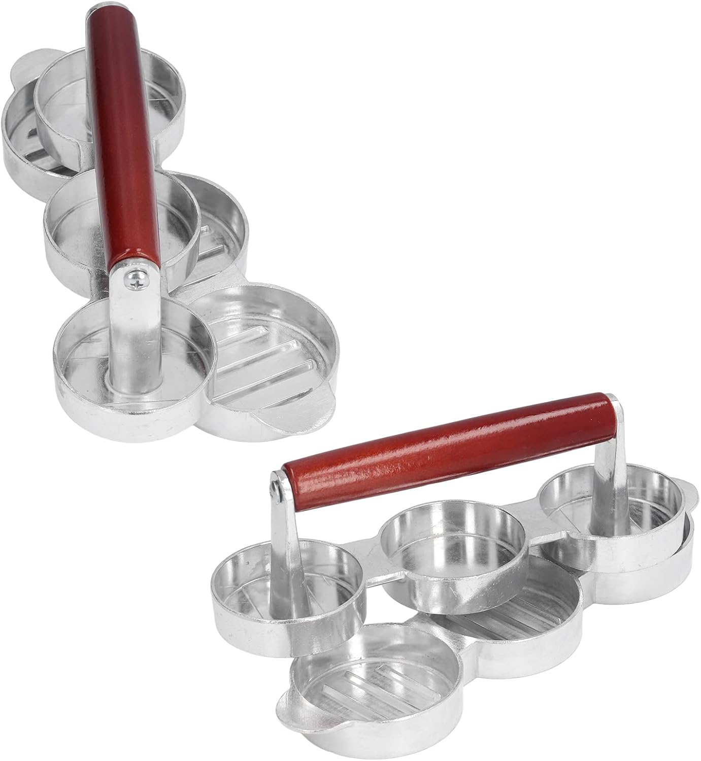 TOPINCN Mini prensa de hamburguesas, prensa de hamburguesa de forma redonda Patty Maker para picnic para barbacoa