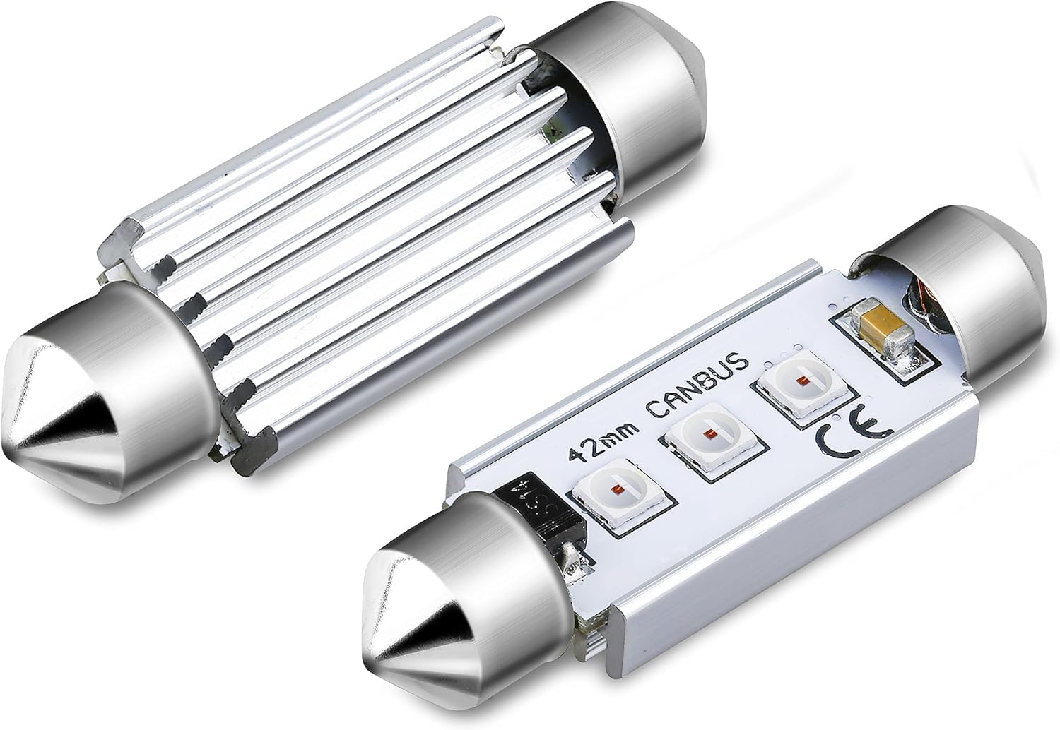 Alla Lighting CANBUS 211-2 578 Bombillas LED superbrillantes de 1.614 in, 1.654 in, festoon 3030 SMD 212-2 569 6413 para mapa interior, cúpula,
