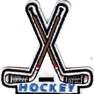 “HOCKEY” – PALOS DE HOCKEY – DEPORTES – HIELO HOCKEY – Parche bordado para planchar “HOCKEY” – PALOS DE HOCKEY – DEPORTES – HIELO HOCKEY – Parche bordado para planchar