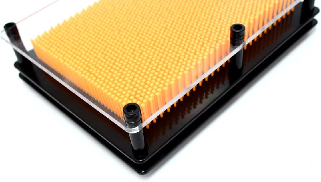 PowerTRC Molde de mano de 7 x 5 pulgadas, diseño de escultura artística 3D, regalo novedoso (naranja)