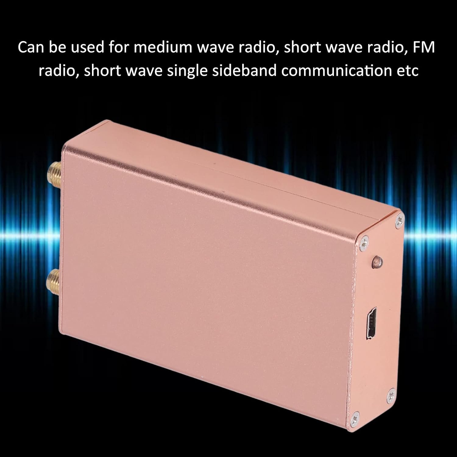 Receptor RTL SDR con chip de conversión digital a analógico Múltiples modos Soporte para comunicación SSB de radio FM de onda media de onda corta