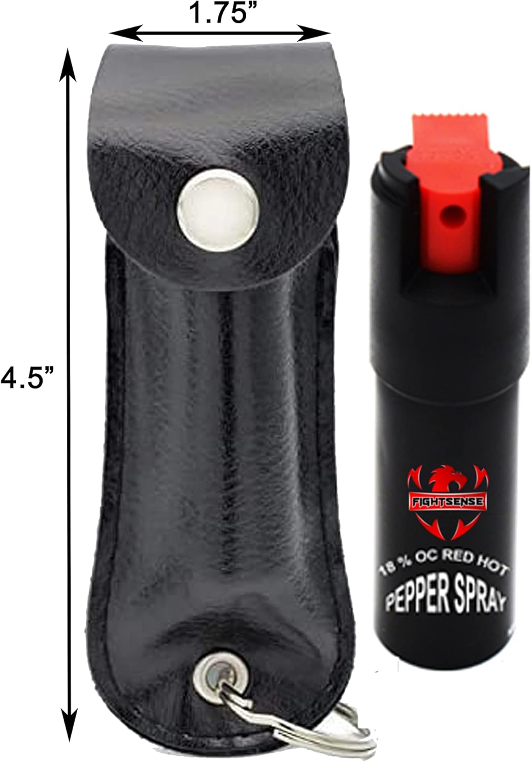 Fightsense Paquete combinado de espray de pimienta de autodefensa y alarma de seguridad personal para mujeres, autodefensa, sirena fuerte de 130 dB