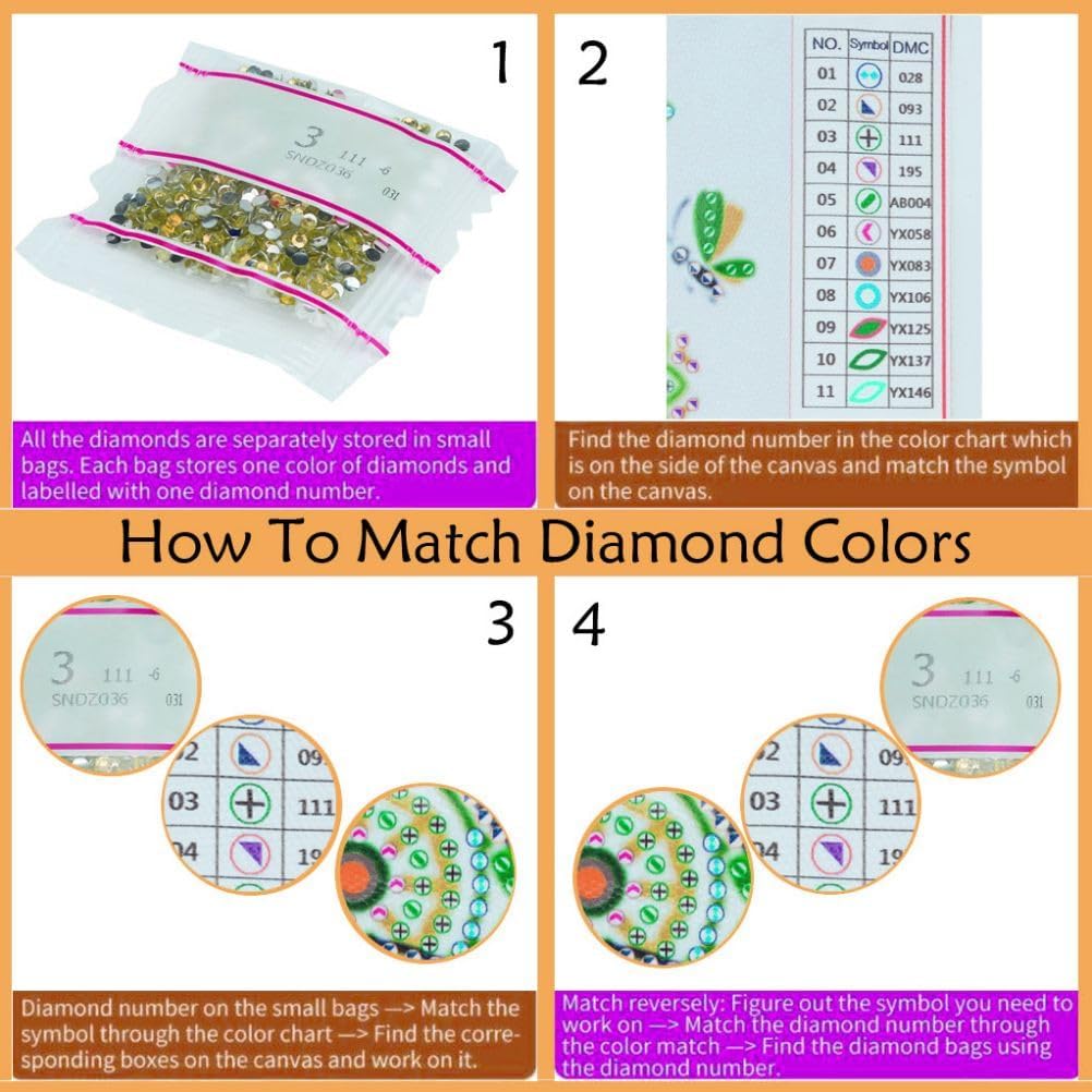 XMKP Kit de corona de pintura de diamante acrílico para bricolaje, con forma especial, diamantes de imitación de una sola cara, colgantes de ventana