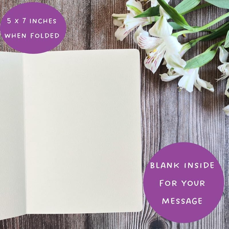 Westie – Tarjeta de felicitación con sobre (5 x 7 pulgadas y interior en blanco para todas las ocasiones) West Highland White Terrier en tarjeta