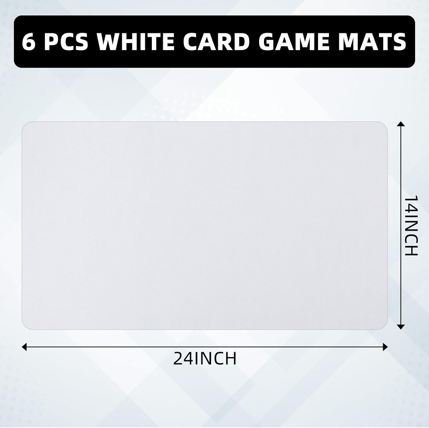 Yexiya Tapete de juego de cartas de 6 piezas, tapete de juego de sublimación para TCG MTG de 24 x 14 pulgadas, tapete de juego de cartas de goma