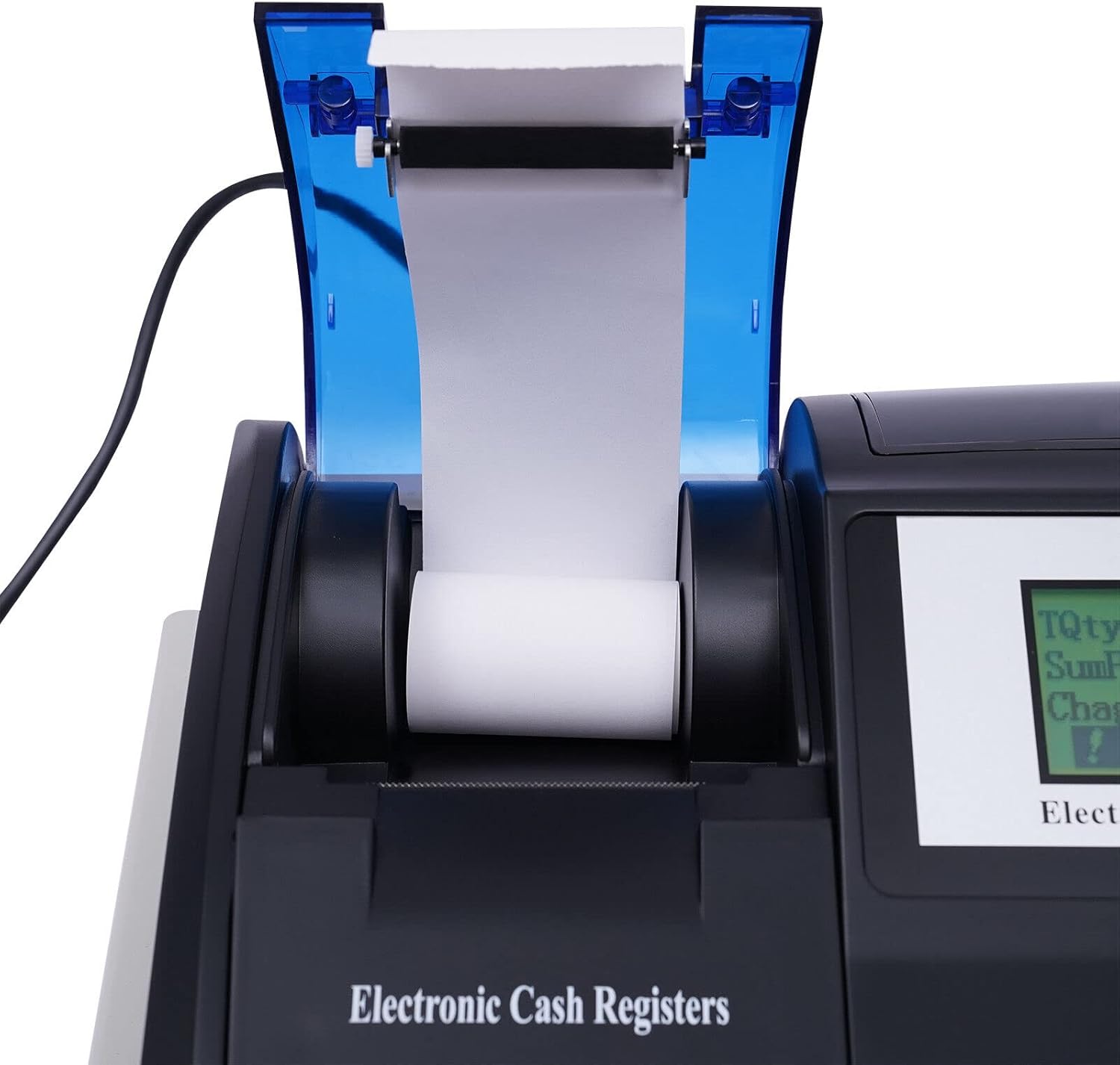 Cutycaty Caja registradora electrónica, cajón de 48 llaves, pantalla LED digital, apto para minoristas, caja de efectivo con bandeja de dinero y