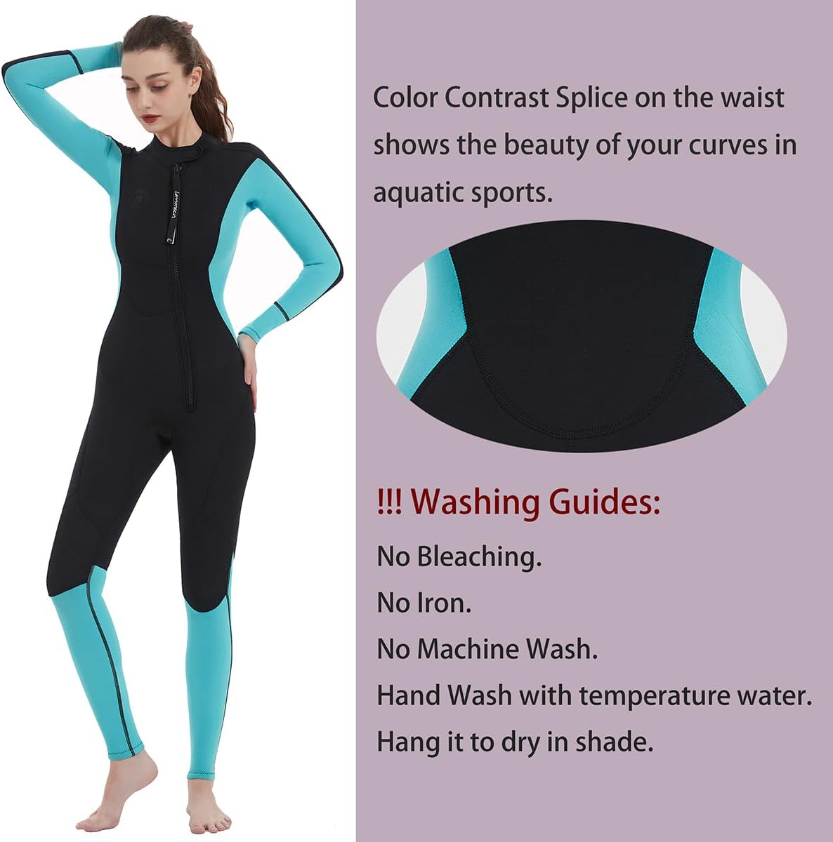 Trajes de neopreno Lemorecn para hombre de 32 mm, traje de buceo de cuerpo entero