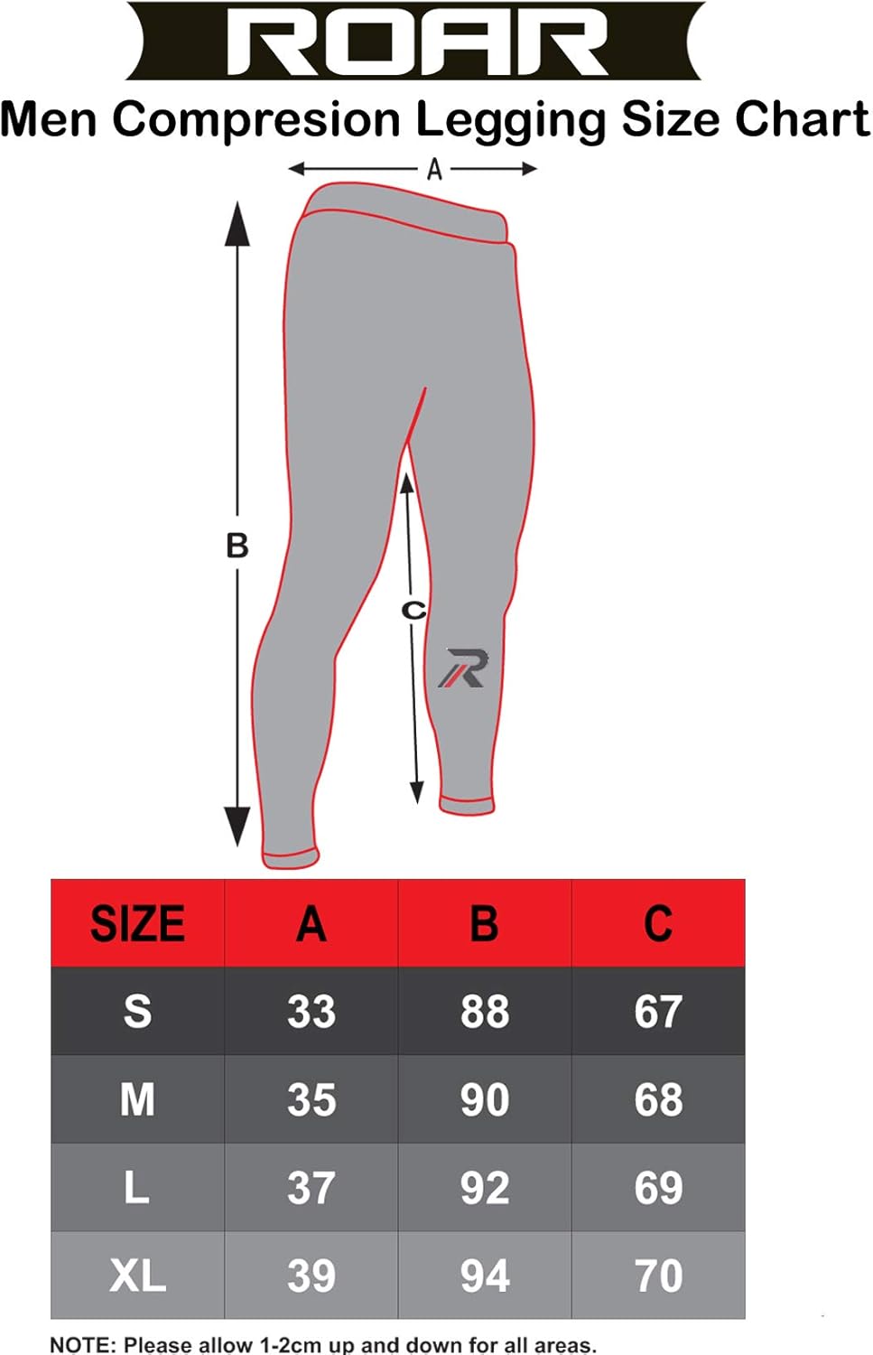 Roar MMA – Pantalones de compresión para entrenamiento de gimnasio