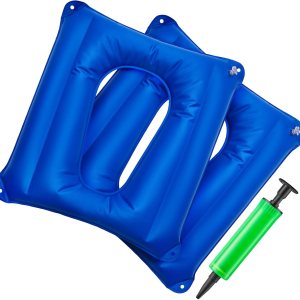Cojín cuadrado inflable, transpirable, cómodo, cojín inflable para asiento de aire e inflador para sentarse, inodoro, oficina, silla escolar, silla Cojín cuadrado inflable, transpirable, cómodo, cojín inflable para asiento de aire e inflador para sentarse, inodoro, oficina, silla escolar, silla