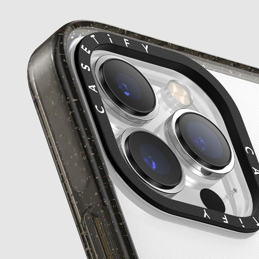 CASETiFY Funda Impact para iPhone 13 Pro Max protección contra caídas de 6.6 pies – Noche estrellada por liliuhms – Negro transparente